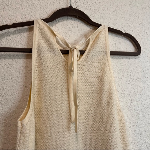Anthropologie Anthro Embroidered Sleeveless Tie Back Tank Top Boho Blouse Size M - Picture 5 of 12
